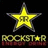 Yellow star with gray outline on black background, next to yellow with black text reading 'PARTY LIKE A ROCKSTAR' in pixelated font