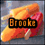 Four pixelated display text overlays: 'Brooke' on a sandwich, 'Wants' over a blue figure, 'Summer' on a person in white shorts, and '2008' with green numbers