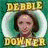 A 48x48 pixel animated buddy icon featuring a cartoon-style character with brown hair and closed eyes, framed by a white circular border on a green background, paired with repeating "wah wah wah" text in black pixels on the right side of the contact sheet.
