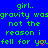 Blue background with green pixelated text reading 'girl. gravity was not the reason i fell for you' and two red heart symbols replacing letters in 'you'.