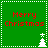 Green square icon with red 'Merry Christmas' text and white tree/snowflake symbols, divided into four quadrants by dotted lines.