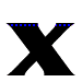Five black X shapes on gray background with blue dot patterns filling in from top-left to bottom-right across frames.
