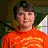 A split-frame contact sheet showing a person in an orange shirt on the left and green text reading "Original Icons .com" on the right, both rendered with pixelated low-resolution graphics.