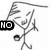 Stick figure with raised arms and a ball, text boxes reading NO, RICE, FOR, YOU! in black rectangles.