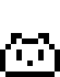 Four pixel-art frames of a black-and-white cartoon character with varying facial expressions arranged in a 2x2 contact sheet.