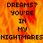 Pixelated text on a fiery orange-red background with repeated phrases and partial wordwall elements.