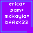 Purple square with cyan border containing white pixelated text and two distinct animated symbols in bottom-right corners.