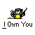 A 4x4 grid of pixel art frames showing a cartoon character with green hair and yellow shirt holding a stick, performing an animation sequence with white spark effects on the left side of each frame.