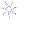 Static gray background with scattered white and light blue starburst shapes of varying sizes.