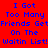 Blue pixelated text on red and black backgrounds reads "I Got Too Many Friends Get On The Waitin List!" with partial word overlap in one view.