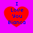 Red heart-shaped icon with blue text "I Love You Bianca" on a purple background, displayed in a