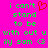 A static pixel art image with bright pink background, green text reading 'i can't stand to be without u ily som <3', and a red heart symbol replacing the word 'love' in the top-left corner.