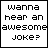 pixelated text in black and white, each displaying sequential dialogue about a muffin joke