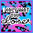 Animated contact sheet of 23 frames showing a pixel art icon with text "I ONLY WANT YOU" over a pink and blue abstract background, featuring changing color accents on the text and design elements across frames.