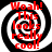 Red text 'Woah! This looks really cool!' overlaid on a black-and-white spiral background with four identical