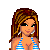 Pixel art contact sheet showing a beach-themed animated icon with multiple frames featuring a woman in a bikini, text elements, and repeated "Beach" words.