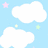 Pixelated blue background with white clouds, pink and yellow stars, and text reading 'dont tell me thaa skies thaa limit when theyres footprints on thaa moon.'