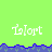 Green background with blue wave-like border and repeated white text 'Lalort' across two