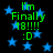 Green text reads "I'm Finally 18!!!!! :D" over a black background with blue stars, repeated in four identical
