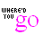 repeated 'WHERE'D YOU go' text with pink and black lettering, some frames showing partial transparency effects