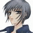 Pixelated anime-style character with gray hair and dark jacket on left, black background with white text "Anime IM" and stylized "cOm" logo on right in a contact sheet layout.