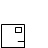 A 5x5 contact sheet of sampled frames from an animated AIM buddy icon showing a square outline with a small inner square and varying line extensions, displayed on a gray transparency background.