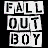 A 48x48 pixel animated contact sheet showing two frames of a Fallout Boy icon with text on the left and band members on the right.