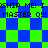 Pixelated text repeats 'SHIP ME! I MASTER Q!!!' over a blue-green checkered background with shifting diamond patterns.