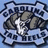 A pixelated icon with a bone-shaped border displaying 'CAROLINA' at top and '99 HILLS' at bottom, featuring two brown rocks and a white dog-like figure on light blue background.