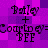 Pixelated text on a purple background with 'Bailey + Courtney = BFF' repeated in four identical sections