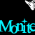 Black background with repeating cyan text and white butterflies, static image with no visible animation changes.
