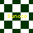 Green and white checkered pattern with yellow 'Sunoco' text in four positions, transitioning from square to diamond shapes.