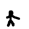 Black stick-figure animations on gray background showing multiple poses and actions including standing, dancing, falling, and headless variations with 'Get Funky' text above.