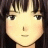 Pixelated anime-style character face with dark hair and light skin on left, adjacent to black background with white pixelated text "Anime IM" above smaller cursive "com".