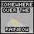 Animated contact sheet of 14 frames showing a rainbow-colored text animation over a gray background with faint yellow shapes.