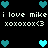 Pixelated icon with repeated text and heart symbols on black background, showing two distinct states of heart arrangement.