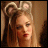six showing a woman with mouse ears and pixelated text animations