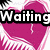 A static image with pink hearts and white wings on a black-and-white striped background, overlaid with bold text reading "Waiting For You To Ask To Start All Over But No...".