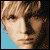 Four 50x50 pixel frames arranged in a contact sheet showing different expressions and color treatments of the same person's face.