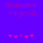 Purple background with 'Grandma Virginia' text and pink star-like shapes, showing two animation states with star positions shifting.