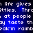 Blue background with white pixelated text repeating 'life gives littles. Throttles. Throw at people: at people they taste the break'in rainbeak'in rainb'