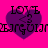 Four identical purple heart-shaped icons with black text and symbols on a bright pink background, arranged in a