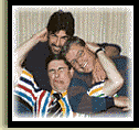 Animated contact sheet showing three frames of a buddy icon featuring characters from The Pit, with text prompts and branding.