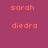 Pixelated text names in orange on a magenta background with a gray rectangular overlay on the right side.