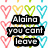 Pixelated image with heart-shaped borders and text overlays in black and blue boxes.
