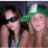 Two people in a photo on the left, pink and gray background with text and symbols on the right.