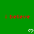 Green background with red text 'i believe' repeated in and white pixelated hearts below each