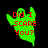Green ghost-shaped figure with red text 'Did I SCARE You?' on black background, three variations of green shade and size.