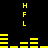 Yellow HFL text and bar graphs on black background with animated bar movements.
