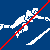 Blue background with white pixelated figures, red diagonal lines crossing them, and bold red text reading COOL KIDS SUCK.
